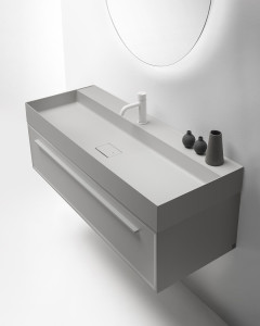 Подвесной умывальник с ящиками