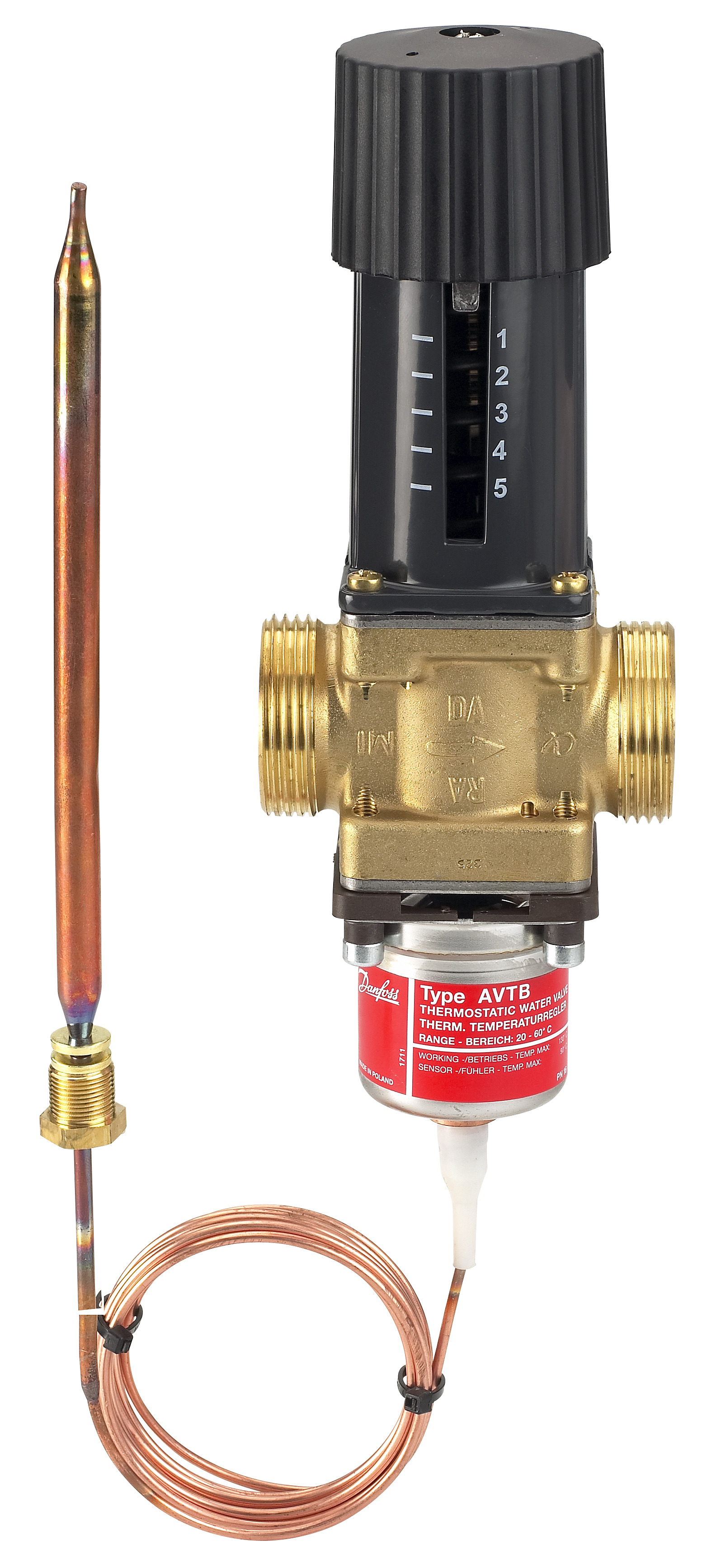 Danfoss Регулятор температуры AVTB Р-р темп.AVTB PN16 20/3,420-60/2M/н.р. 003N5115  - Вид №16