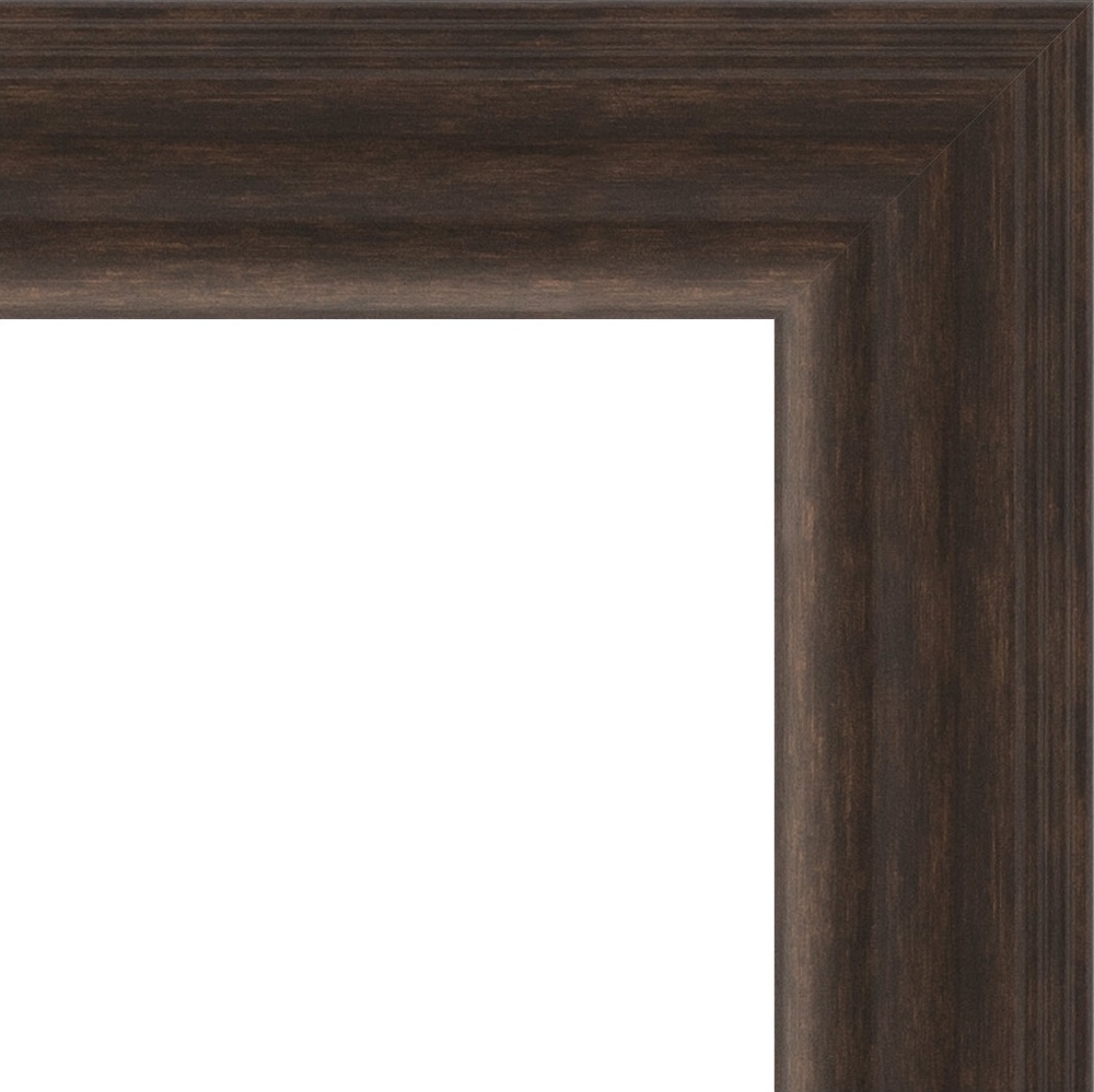 BY 1174 Зеркало с фацетом в багетной раме - палисандр 62 mm EVOFORM Exclusive - Вид №4