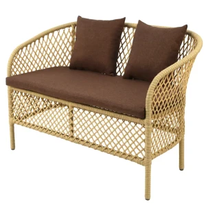 Диван Laura 120x62x80 см полиэстер/сталь бежевый