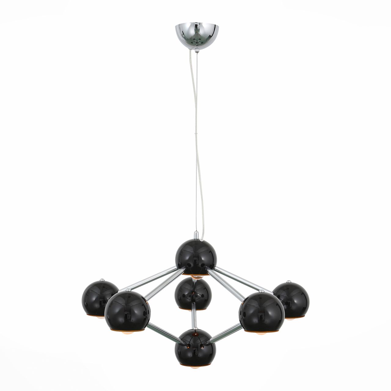 Подвесная люстра ST Luce Rottura SL853.403.07 ST LUCE ДИЗАЙНЕРСКИЕ, ROTTURA BLACK 108467 Черный  - Вид №1