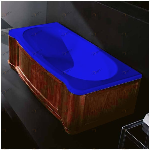 Ванна Gruppo treesse New Classic Young VTL-V6741-SX-WO-SI синяя прямоугольная левая орех VTLV6741SXWOSI