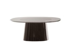 Полиуретановый низкий квадратный журнальный столик с закаленным стеклом