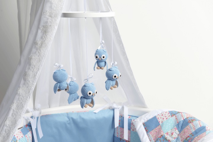 Мобиль на кроватку "Совы" ELLIPSE  351690 Голубой Santreyd  - Вид №3