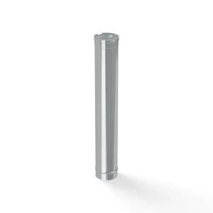 Труба для дымохода Коракс D110 1 м нержавеющая сталь 0.5 мм