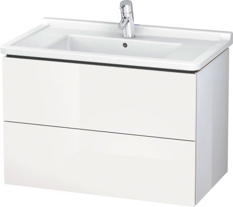 LC626500909 Тумбочка подвесная L-Cube #LC6265 820 x 469 мм Светло-голубой матовый декор Duravit - Вид №2