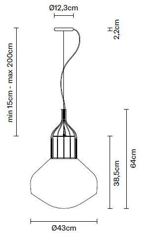 Fabbian Подвесной светильник из дутого стекла Aérostat sun-id-1474641 - Вид №10