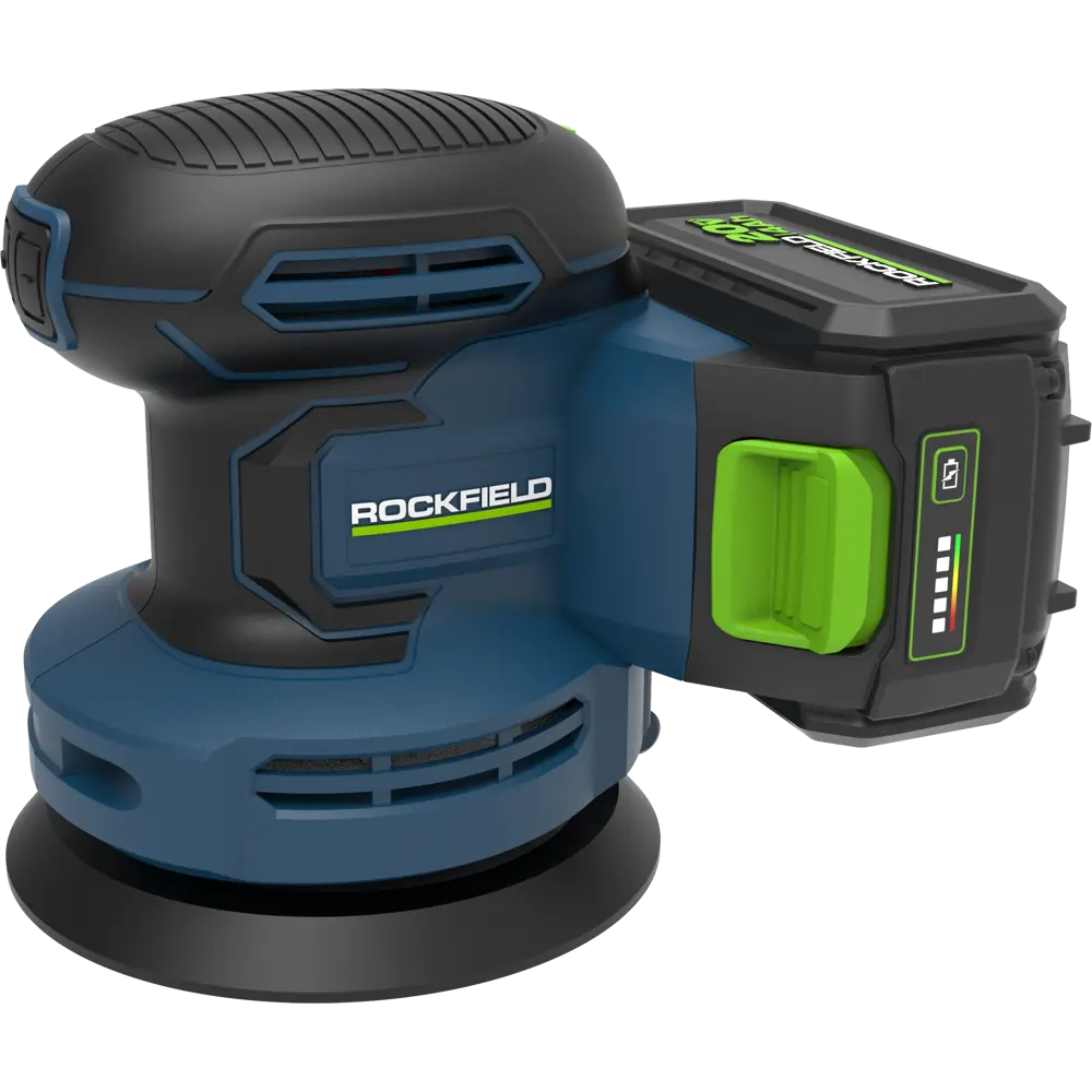 Аккумуляторная эксцентриковая шлифмашина Rockfield RF2400 для профессиональной обработки поверхностей 89366511 STLM-1439009