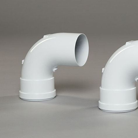 Колено коаксиальное ПРОК поворотное 90 град., 60/100 ККП9060100