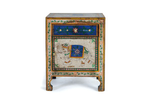 Прямоугольная тумбочка из манго с ящиками