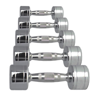 AFCD1-10, Aerofit afcd1-10, набор хромированных гантелей 1-10 кг AeroFIT