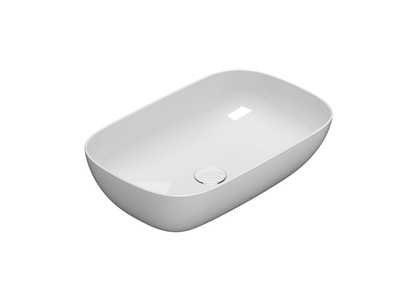 Керамическая раковина с одной столешницей Ceramica Globo чаши ARCH-00064971