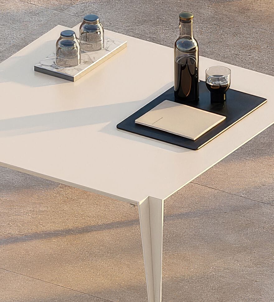 Алюминиевый квадратный штабелируемый журнальный столик Walters Avant ARCH-00099505 - Вид №3