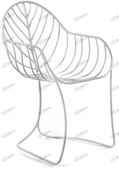Royal Botania Садовый стул из нержавеющей стали с подлокотниками Folia Btn55...