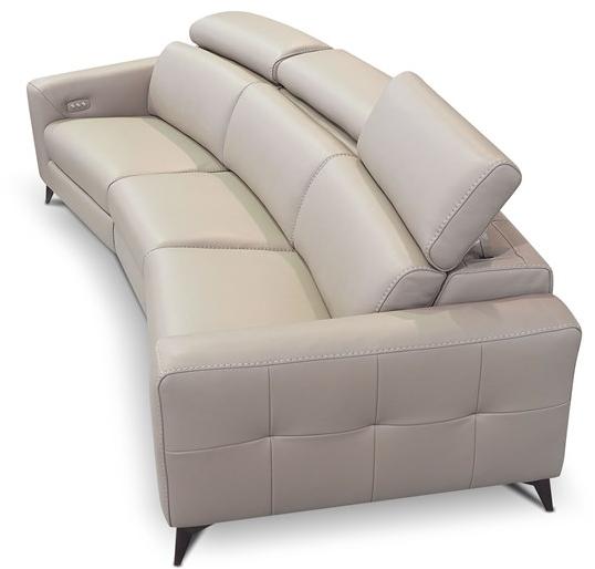 Rossini Sofas Изогнутый регулируемый кожаный диван sun-id-1509203 - Вид №8