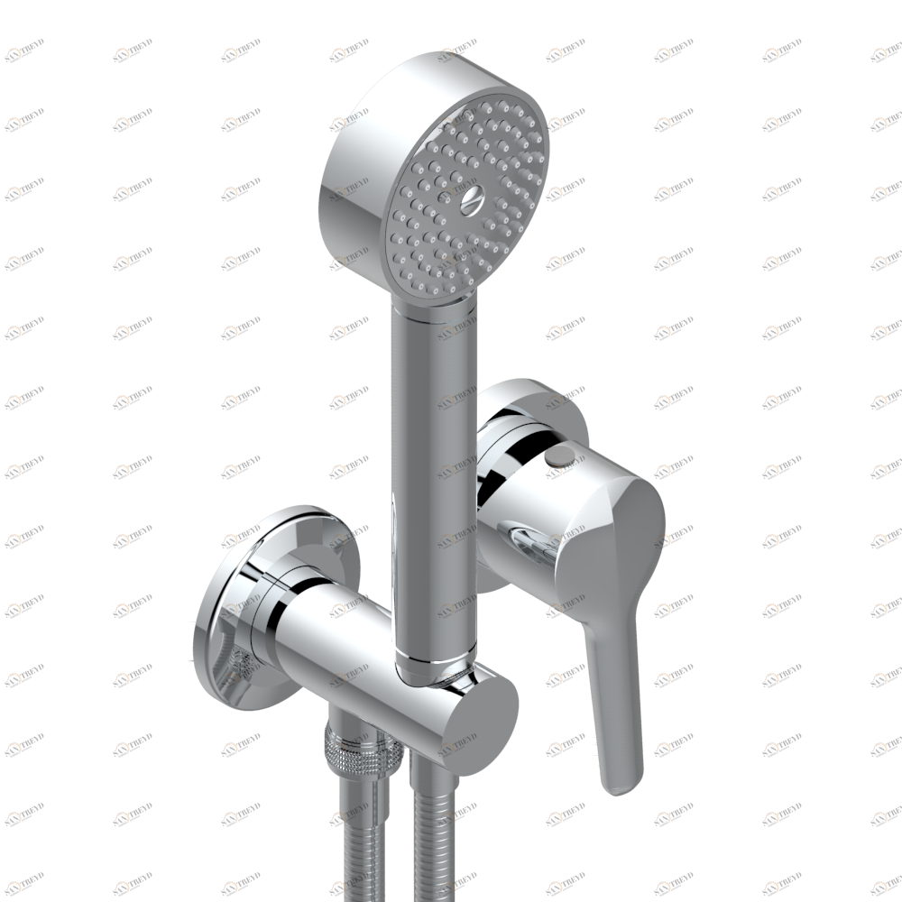 G7G-6561B Trim only for wall mixer with complete handshower on hook Thg-paris Bondi à manettes Хром G7G 6561B  A02 CAT.A