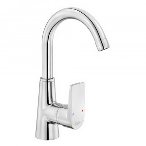 102188118st  Смеситель для раковины Dalia Swan Pipe - экономия воды