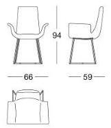 Longhi Стул с подлокотниками Loveluxe 2019 – rhythm collection sun-id-1388621 - Вид №5