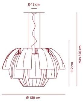 AXOLIGHT Подвесной светильник из trevira® cs Plumage sun-id-1452431 - Вид №5
