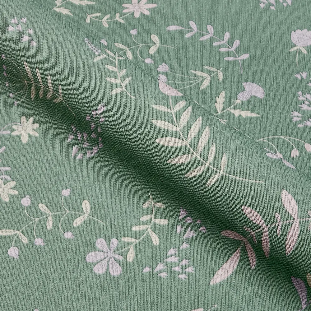 Обои флизелиновые Ateliero Лана 1.06 м зеленые At38109-05 STLM-2194925 - Вид №3