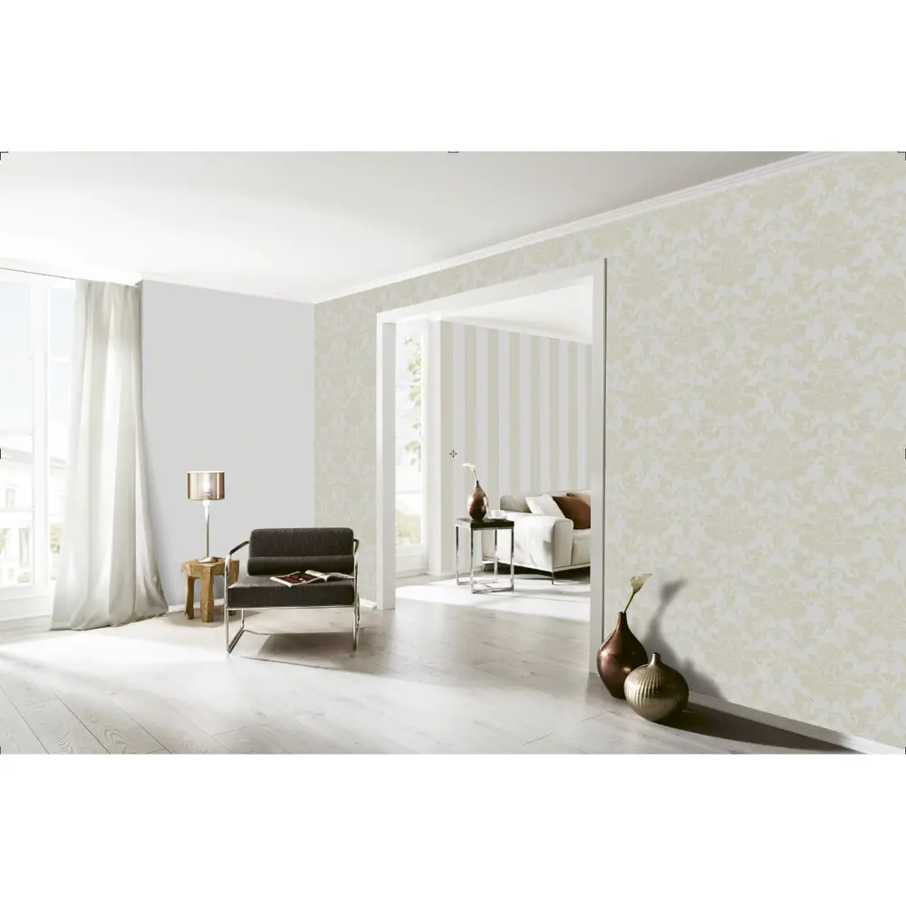 Обои флизелиновые 1.06х10 м полосы цвет серый ER 4164-31 Erismann STLM-2009209 - Вид №2