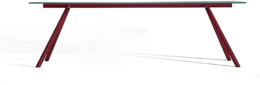 Capdell Прямоугольный стол из стали и стекла W sun-id-1404839 - Вид №1