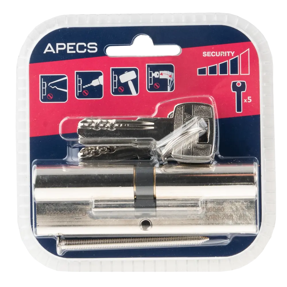 Цилиндровый механизм APECS Pro LM-100-NI для врезных замков 84168121 SM STLM-0046705 - Вид №2