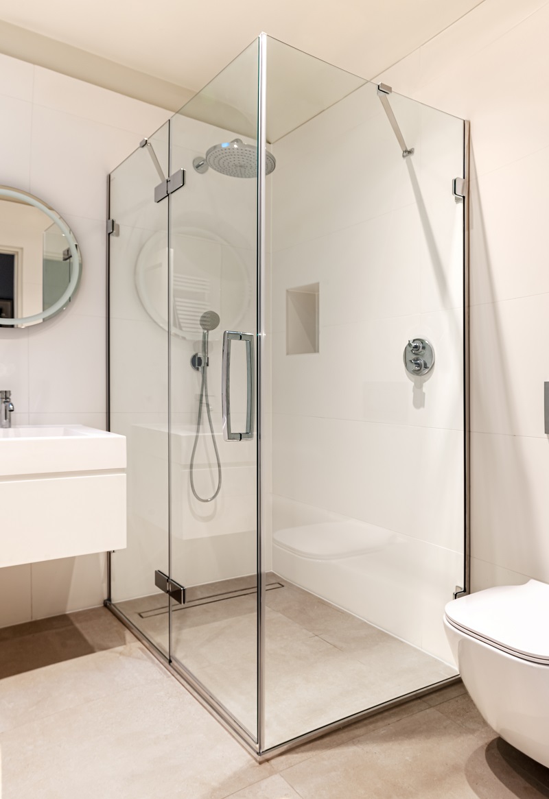 Дверь душевая для установки с боковой панелью GHC1100H L или R Merlyn Arysto Хромированный  - Вид №1