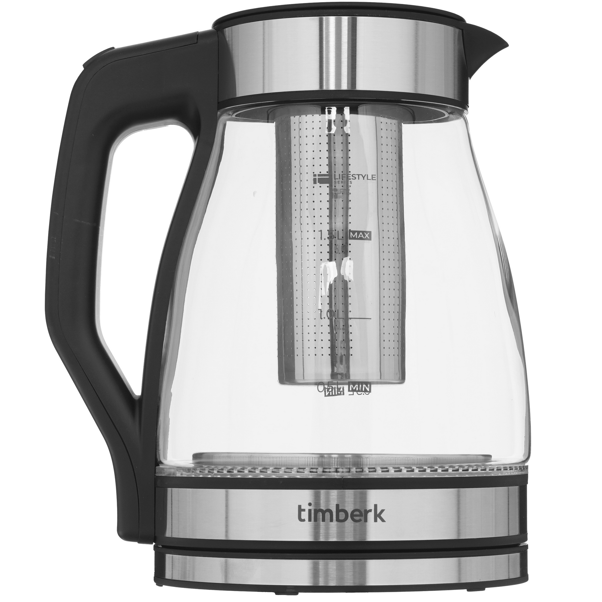 9091197 Электрочайник Timberk T-EK27G02 черный STDN-0076642 - Вид №1