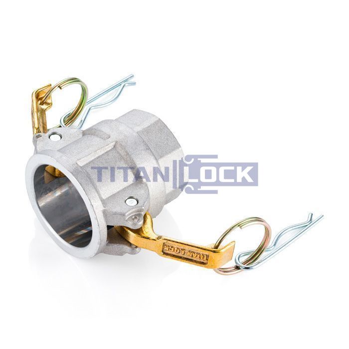 Камлок алюминиевый тип D розетка, внутр. резьба NPT 1", TL100DALN TITAN LOCK  - Вид №3