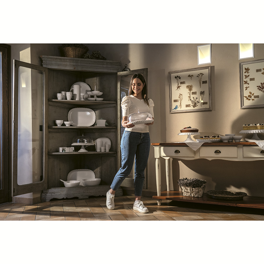 198901156 Поднос tiffany, D35,6 см, акрил, молочно-белый Guzzini  - Вид №1