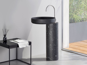 Круглый отдельно стоящий умывальник