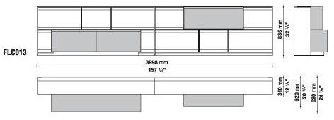 B&B Italia Модульный открытый книжный шкаф Flat.c sun-id-1463765 - Вид №36