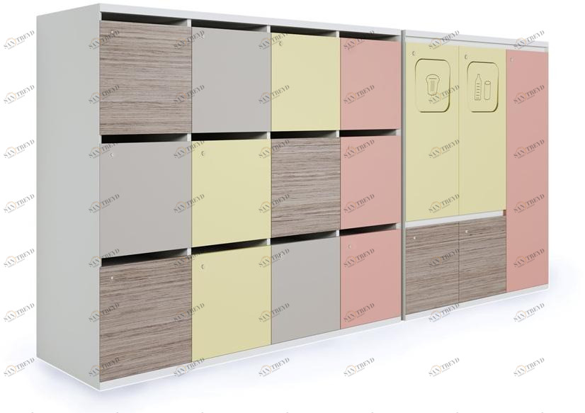 ESTEL GROUP Лакированный офисный шкаф с замком sun-id-1423094