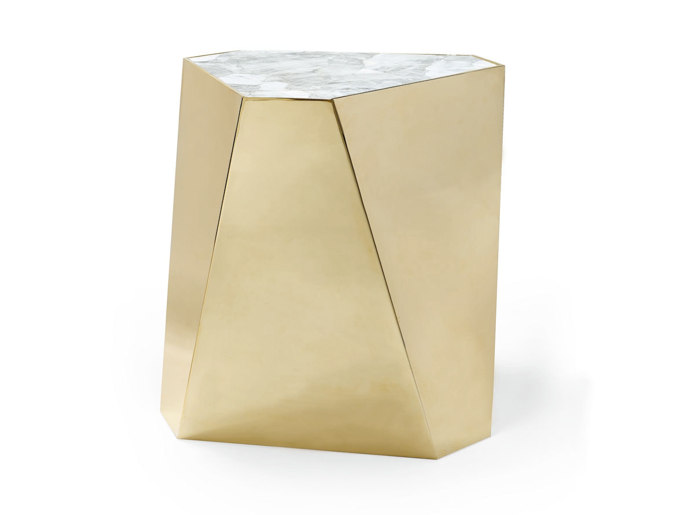 Высокий металлический журнальный столик Caracole THE CONTEMPO SIDE ARCH-00024374 - Вид №6