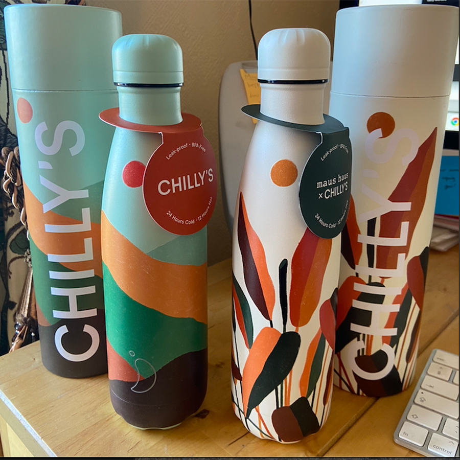 B500ARTMH2 Термос artist, maus haus peace plant, 500 мл Chilly's Bottles  - Вид №1