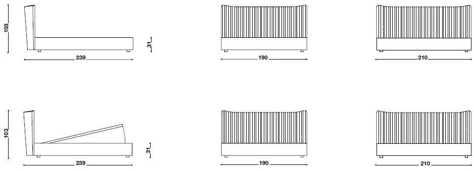 Désirée divani Кровать-контейнер двуспальная sun-id-1376399 - Вид №6