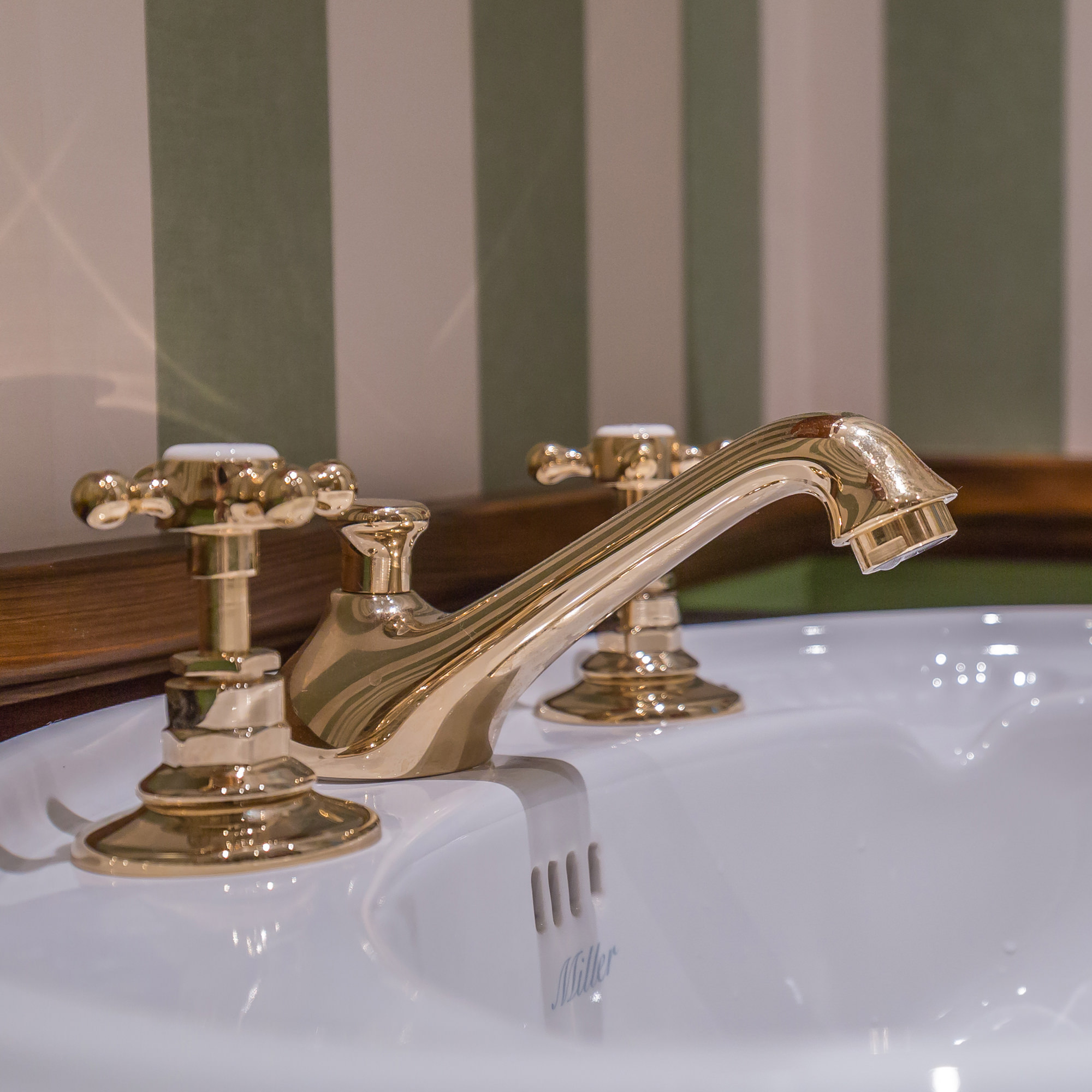 Traditional bathrooms Смеситель для умывальника ЛОНДОН на 3 отверстия Tb400.614.ag LONDON - Вид №1