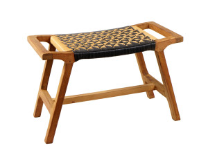 Низкий садовый стул из тикового дерева