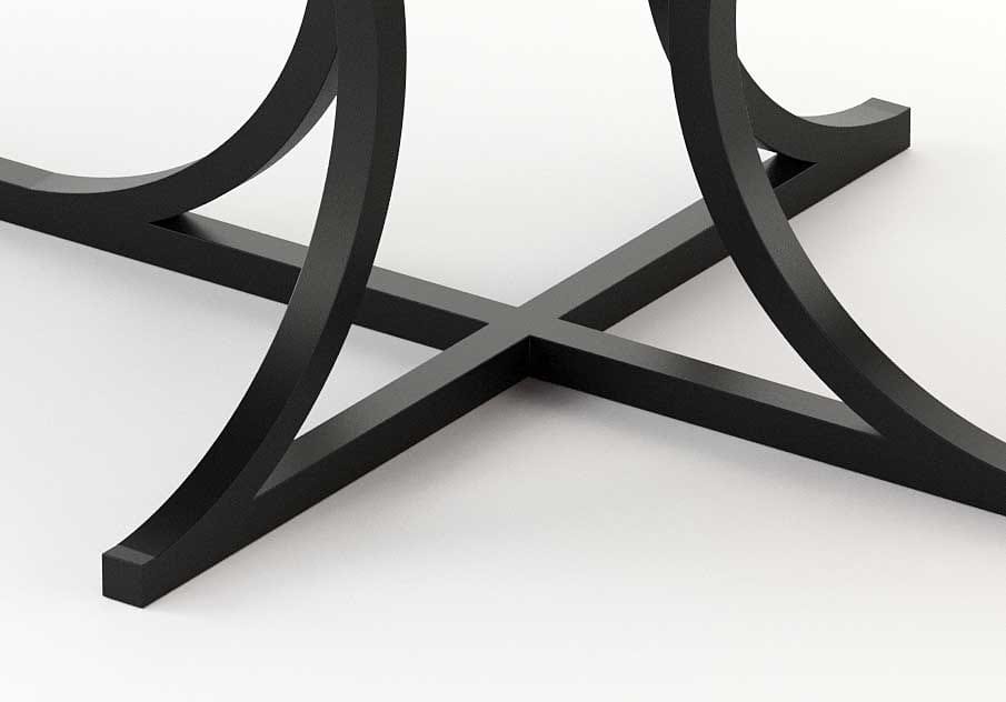 Овальный металлический обеденный стол Stylish Club мост ARCH-00013410 - Вид №4