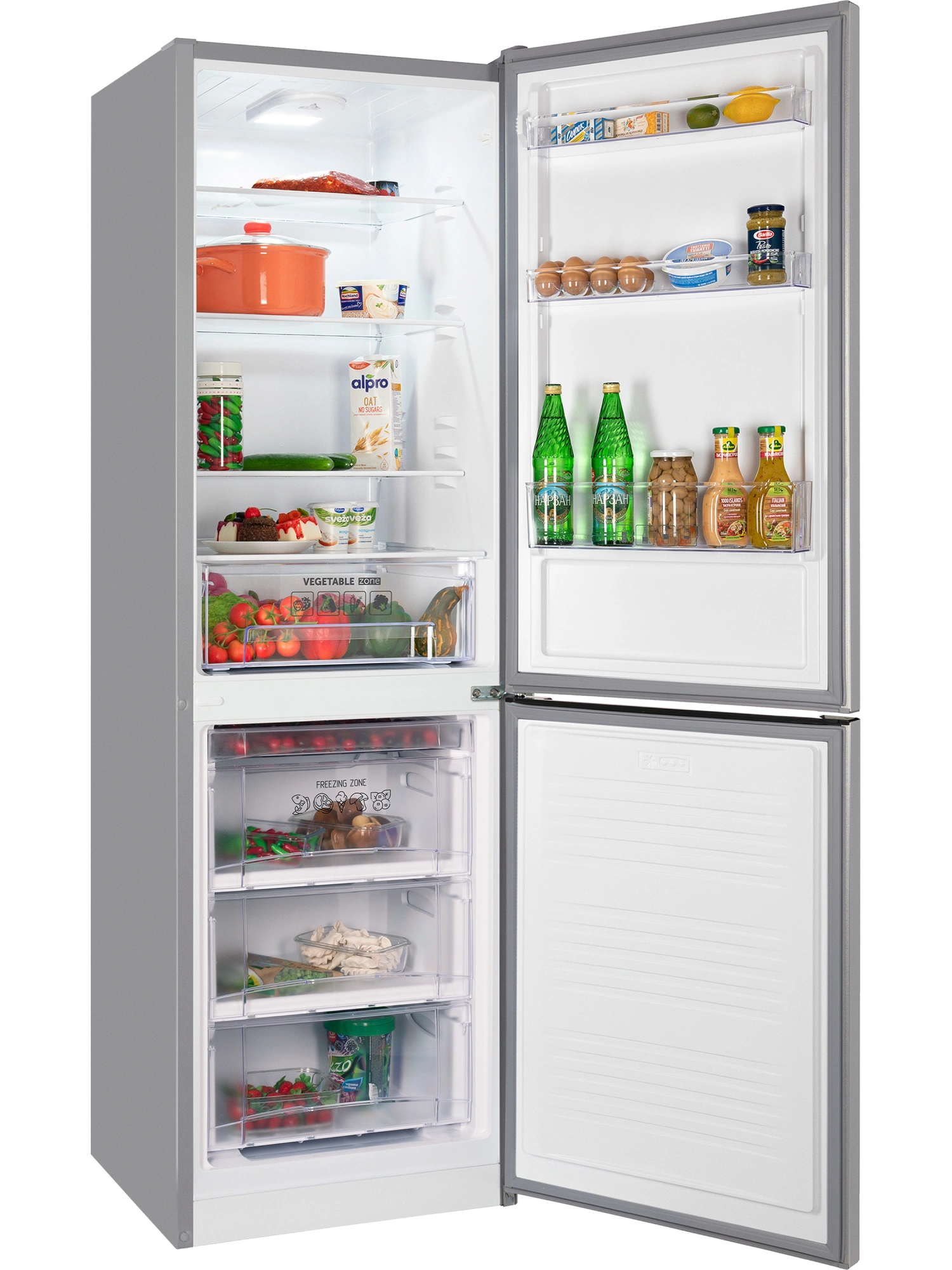 9291904 Холодильник с морозильником   NORD NRB 162NF S серебристый STDN-0060008 - Вид №1