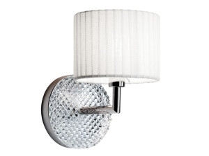 Хромированный металлический настенный светильник