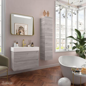 23933 SALGAR Мебель под умывальник MONTERREY 800 2 металлических ящика BAY PINE 797 x 540 x 450 мм Лавровая сосна