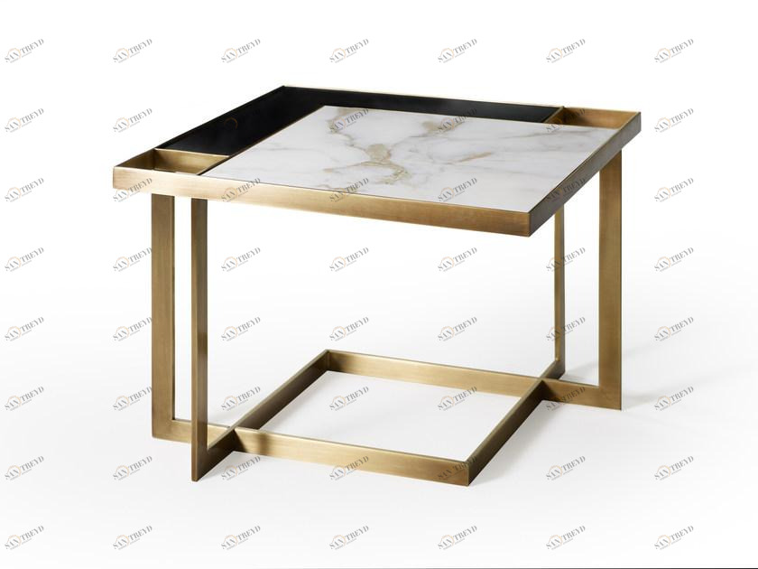 MARIONI Низкий квадратный журнальный столик Gary 02860