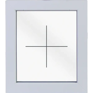 Окно пластиковое ПВХ Deceuninck глухое 600x500 мм (ВxШ) однокамерный стеклопакет белый/белый