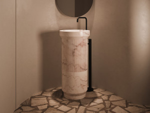 Отдельно стоящий умывальник из мрамора Estremoz