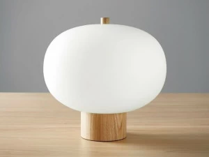 Grok Светодиодная настольная лампа прямого света из опалового стекла Ilargi