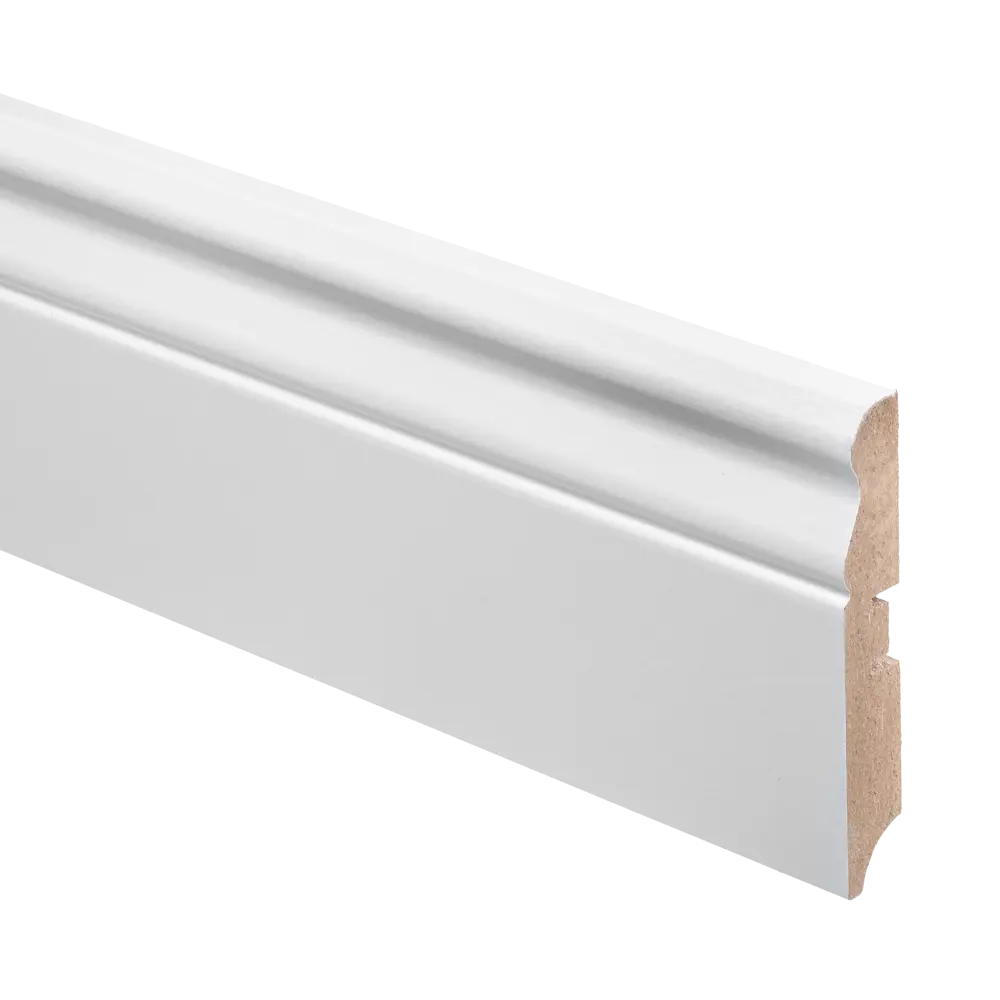 Santreyd Плинтус напольный МДФ белый под покраску 16x100x2400 мм 85881213 STLM-0065867