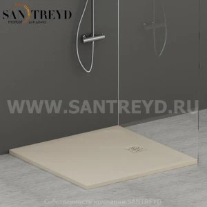DP10100503 Душевой поддон 100х100 см цвет Жемчужина Globo DOCCIAPIETRA Италия