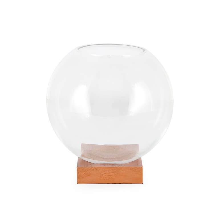 200707-45 ABHIKA ВАЗА-ШАР НА ОСНОВАНИИ CROMO BRONZE 